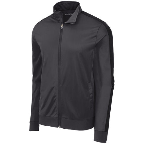 Sport-Tek Tricot Sleeve Stripe Track Jacket
