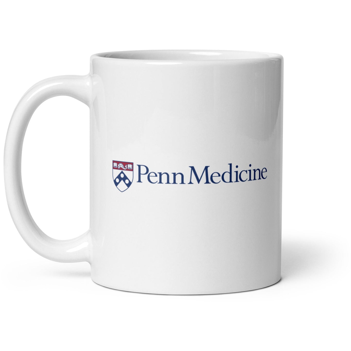 White glossy mug